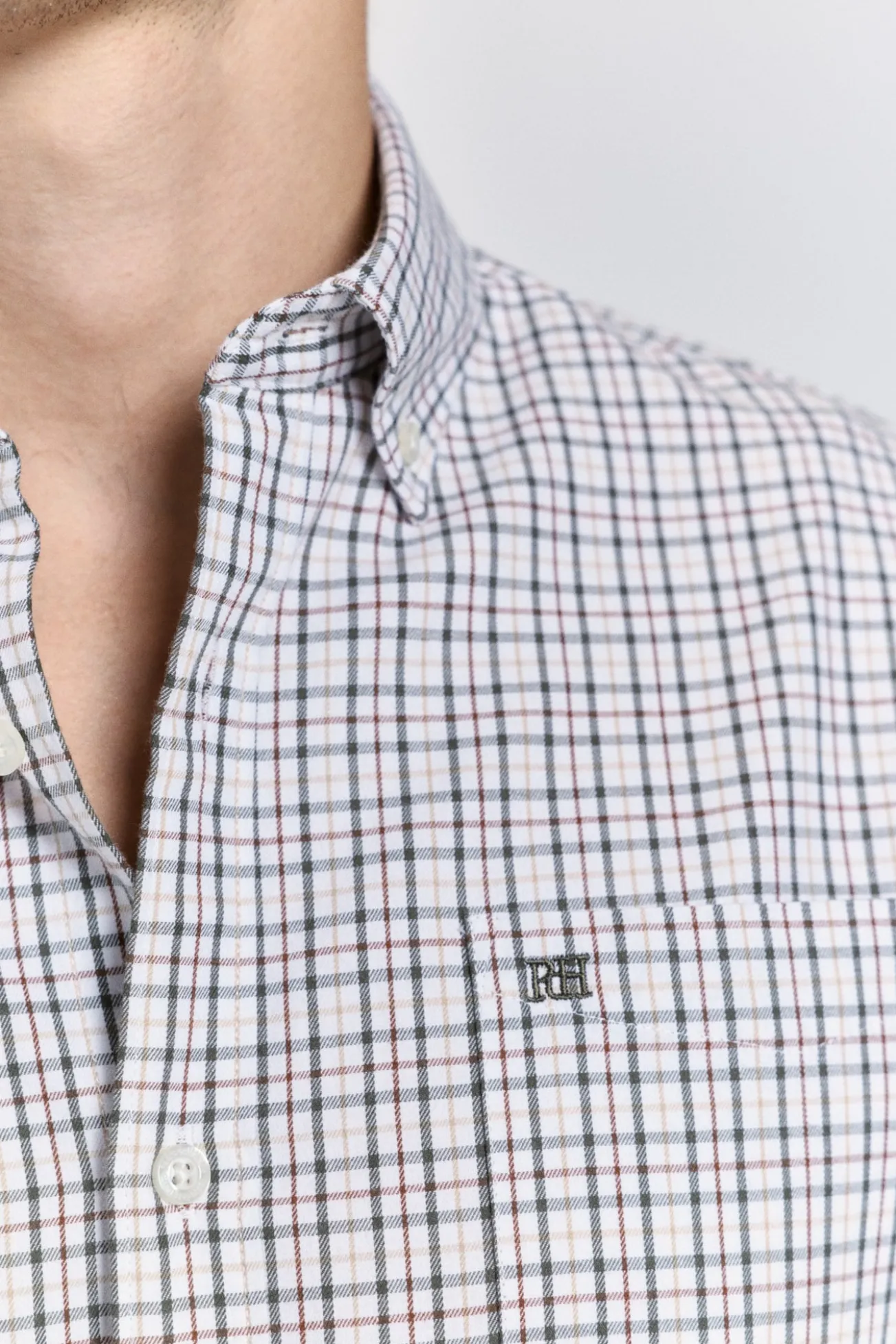 Camisa xadrez com caimento relaxado