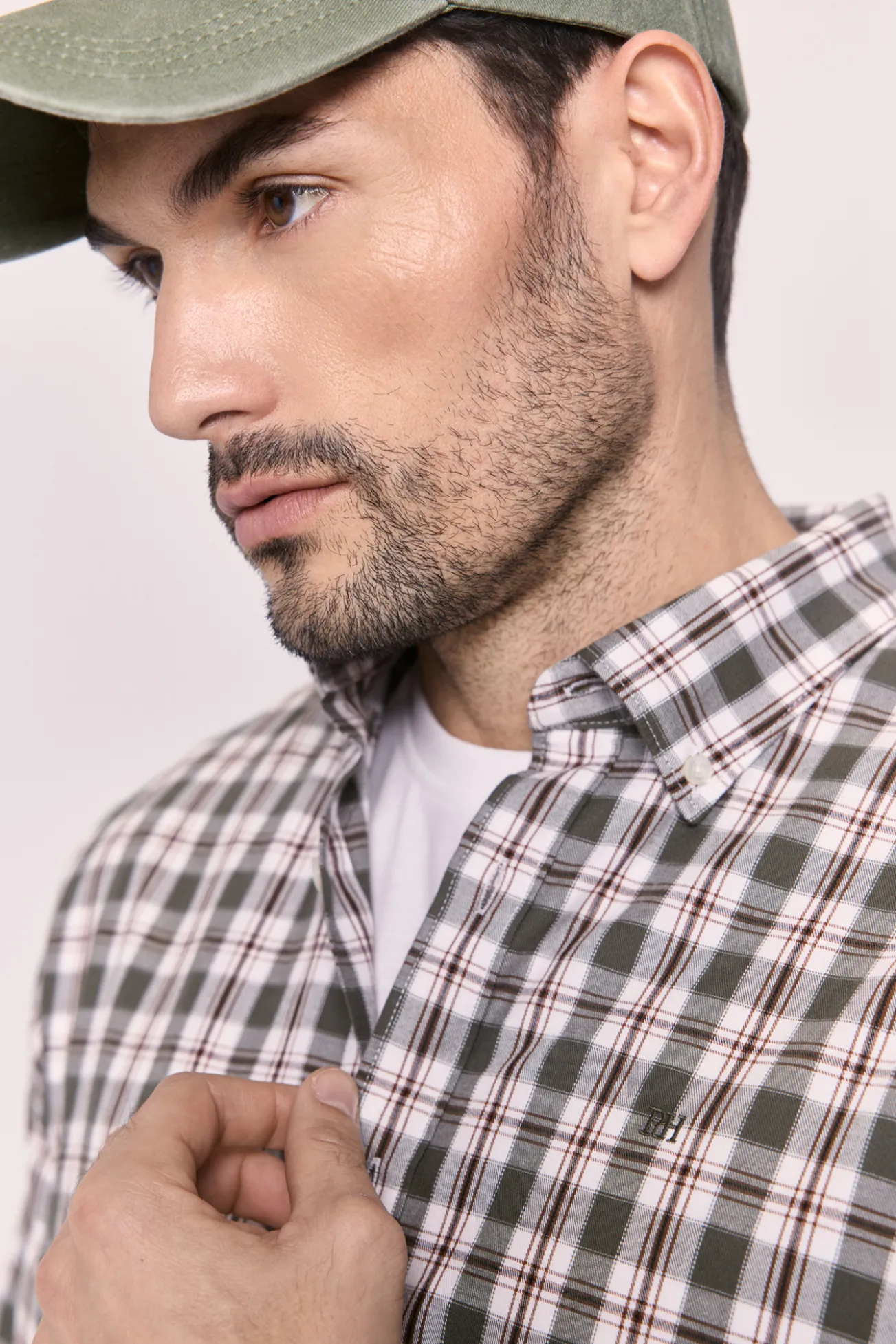 Camisa xadrez com caimento relaxado