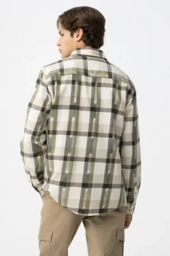 Camisa xadrez de algodão