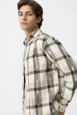 Camisa xadrez de algodão