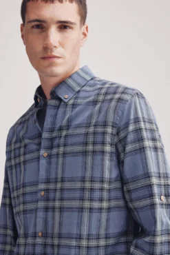 Camisa xadrez de algodão favela