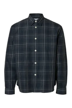 Camisa xadrez de popelina