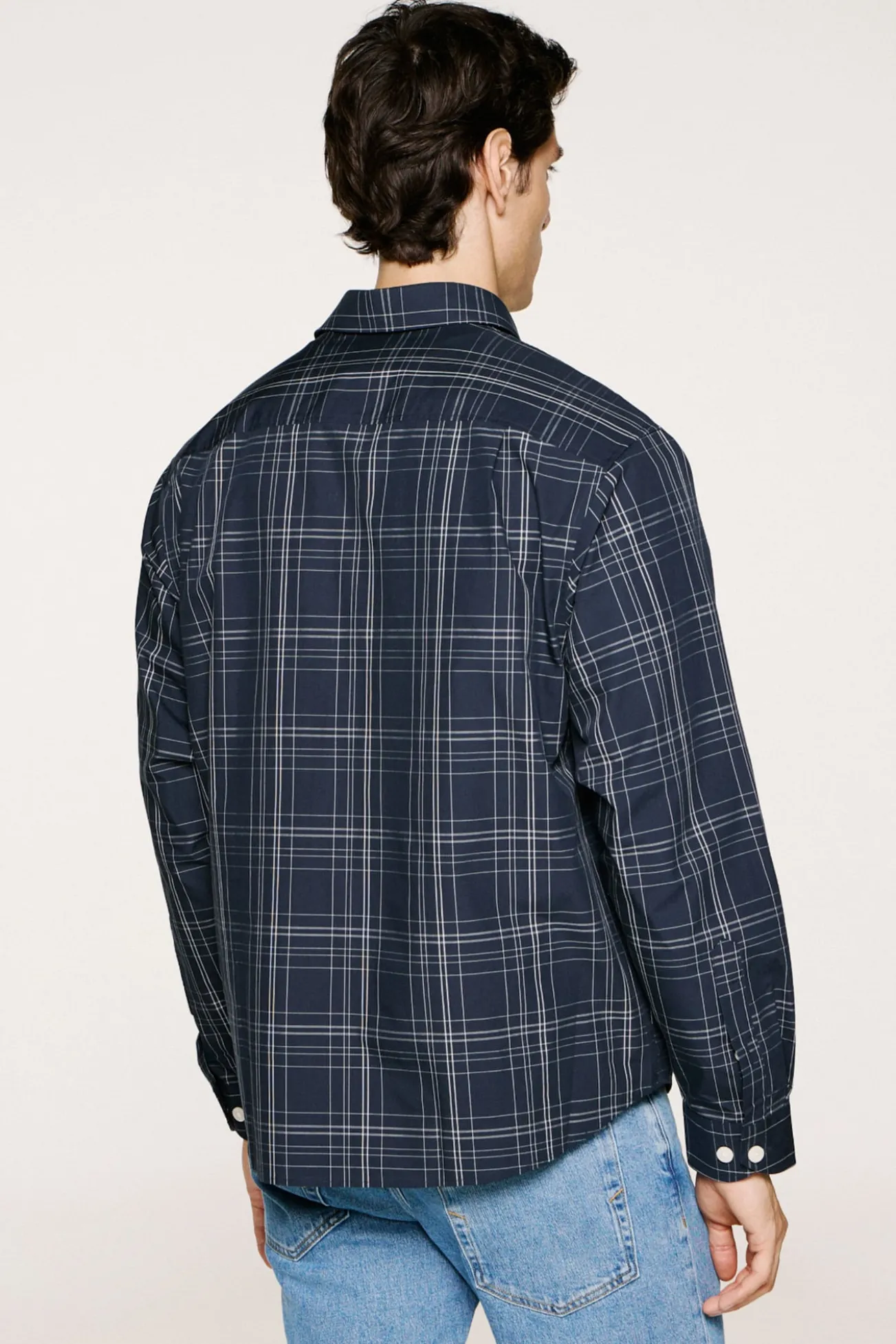 Camisa xadrez de popelina