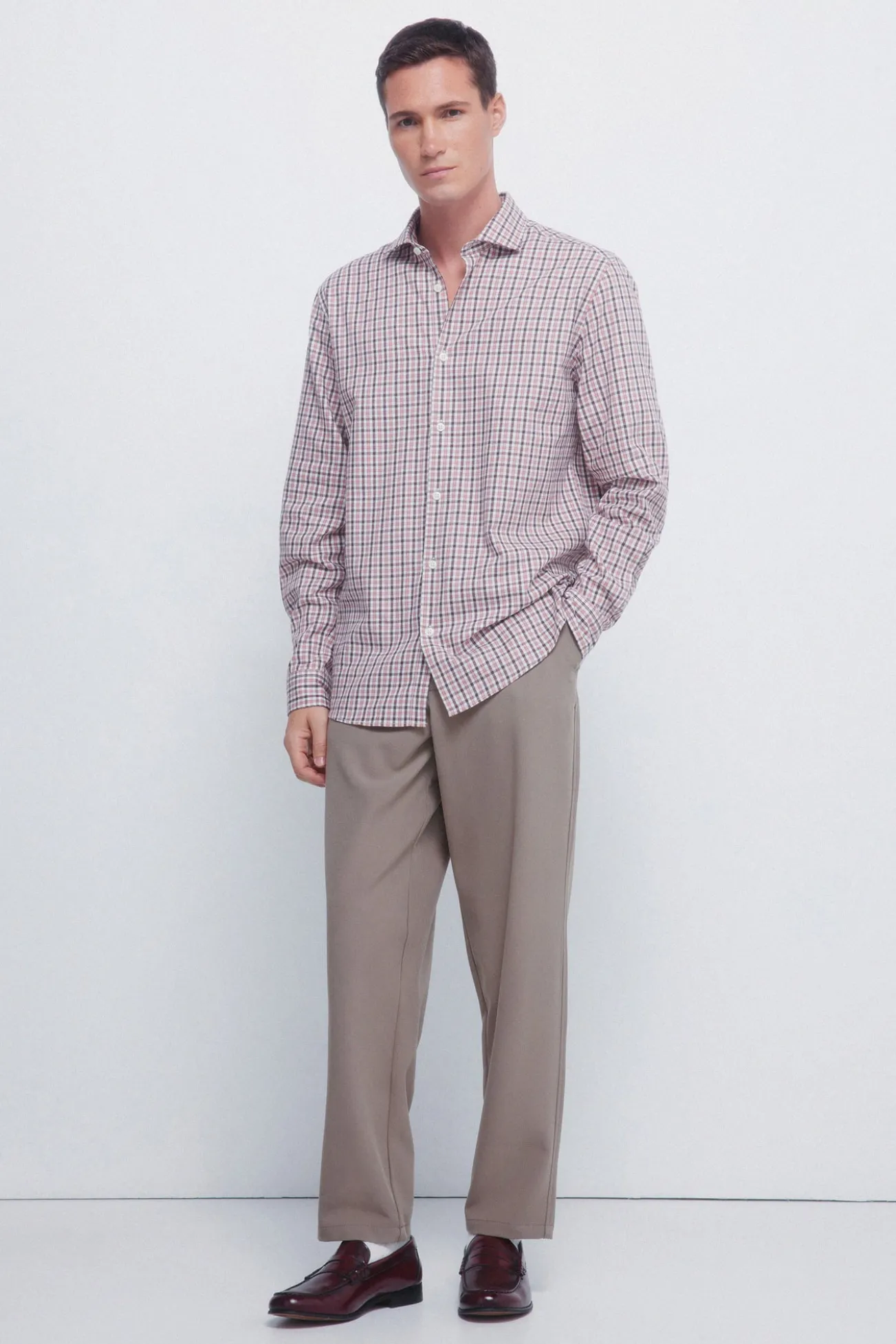 Camisa xadrez pequena