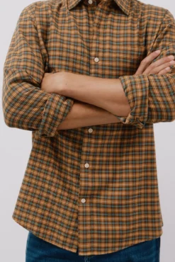 Camisa xadrez tencel
