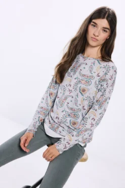 Camiseta combinada estampada