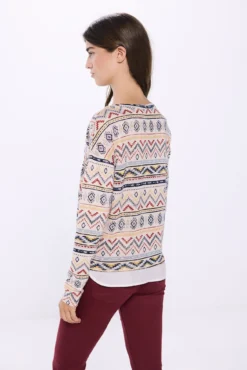 Camiseta combinada estampada