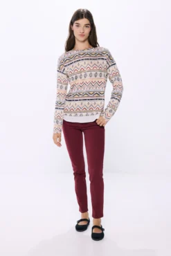 Camiseta combinada estampada