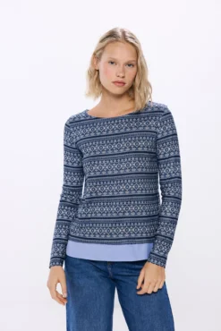 Camiseta com borda combinada