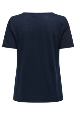 Camiseta de renda renda manga curta