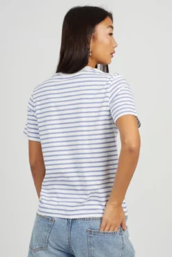 Camiseta de riscas manga curta listrada