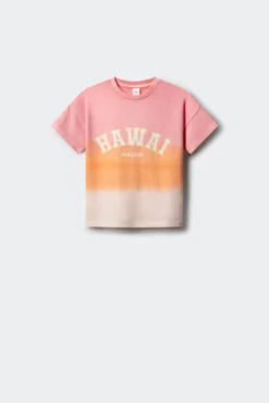 Camiseta feminina dip dye