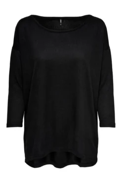 Camiseta fluida de manga meia