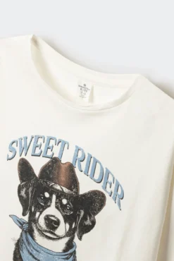 Camiseta manga comprida para cachorro