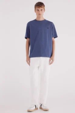 Camiseta micro listrada tecida