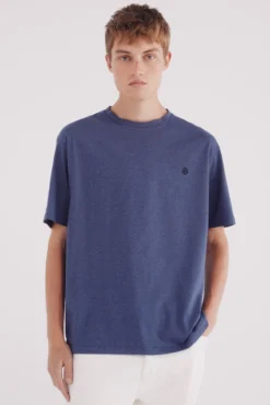 Camiseta micro listrada tecida