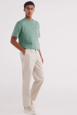 Camiseta micro listrada tecida