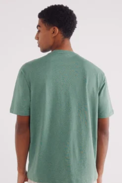 Camiseta micro listrada tecida