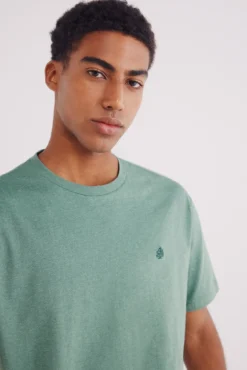 Camiseta micro listrada tecida