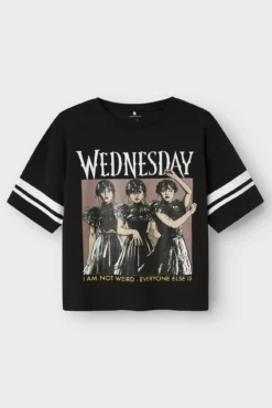 Camiseta quarta-feira para meninas