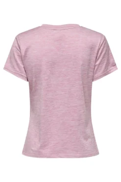 Camiseta técnica de manga curta e gola em bico