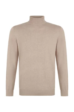 Camisola algodão caxemira gola alta