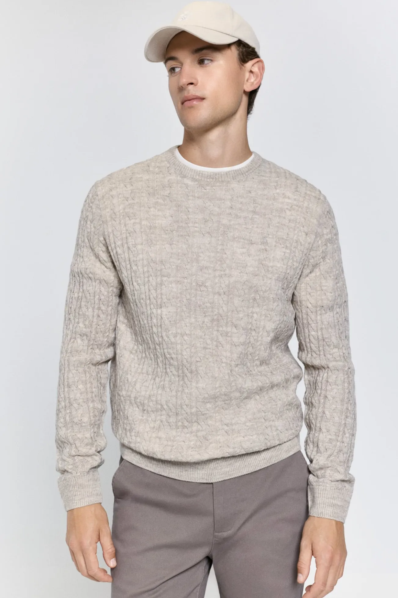 Camisola Aranes com gola caixa