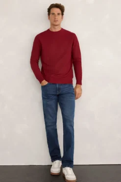 Camisola básico de favo de mel