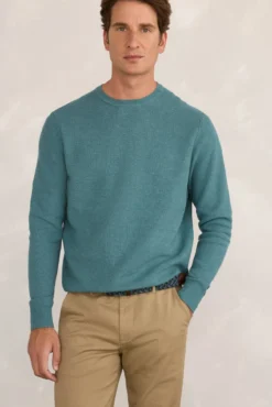 Camisola básico de favo de mel