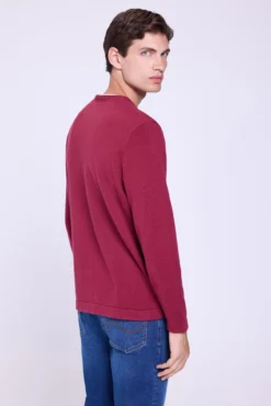 Camisola básico de gola redonda