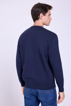 Camisola básico de gola redonda