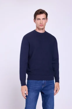 Camisola básico de gola redonda