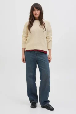 Camisola básico de malha malha