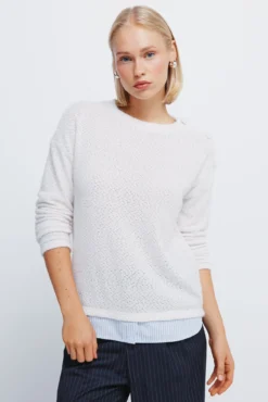 Camisola chenille combinada