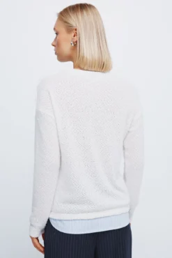 Camisola chenille combinada