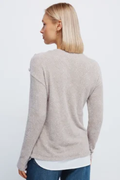 Camisola chenille combinada
