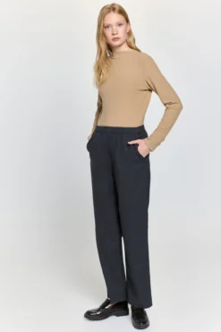 Camisola com efeito veludo cotelê de soft touch
