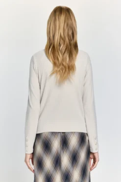 Camisola com efeito veludo cotelê de soft touch