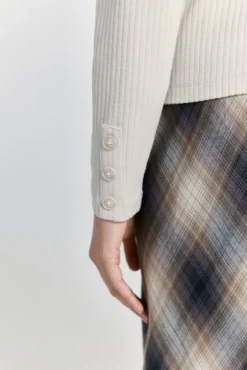 Camisola com efeito veludo cotelê de soft touch