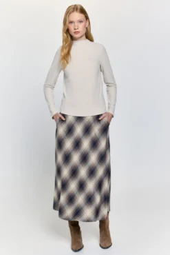Camisola com efeito veludo cotelê de soft touch