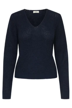 camisola com gola em V