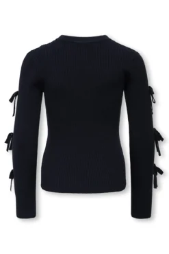 Camisola com laços nas manga para menina