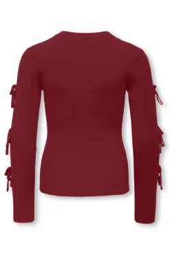 Camisola com laços nas manga para menina