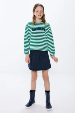 Camisola de chenille de menina