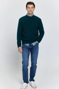 Camisola de gola caixa com corte regular