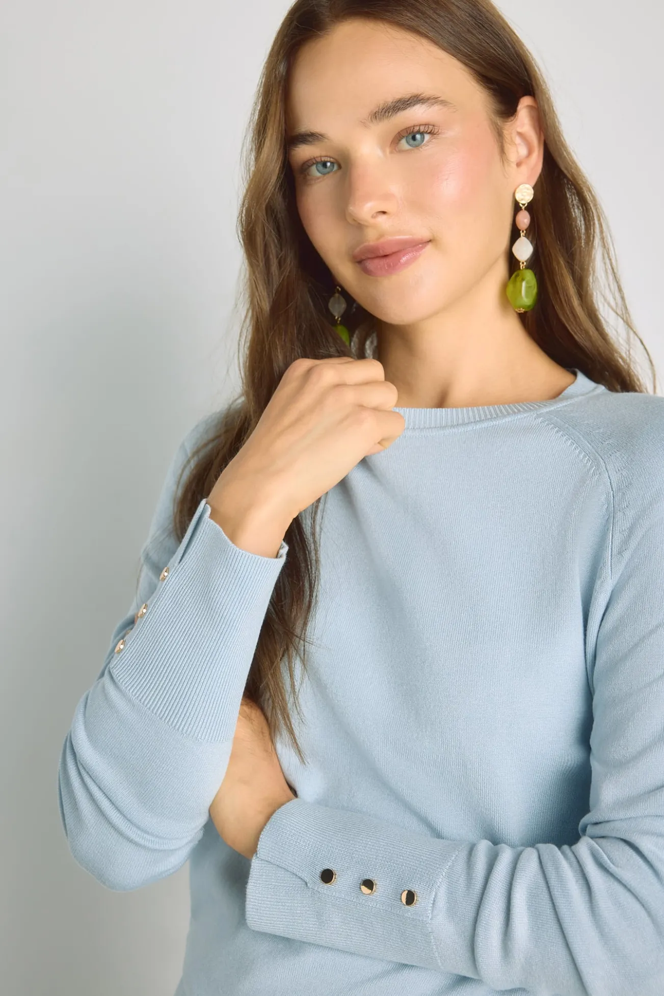 Camisola de gola redonda