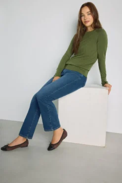 Camisola de gola redonda