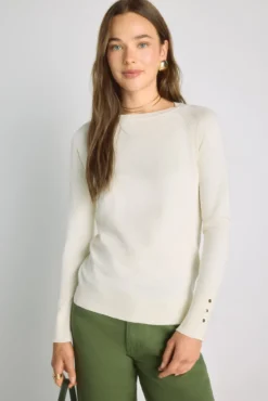 Camisola de gola redonda
