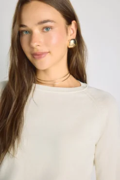 Camisola de gola redonda