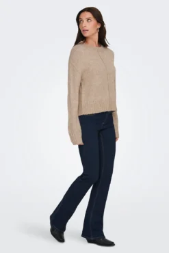 Camisola de gola redonda